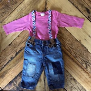 Old Navy Long sleeves and suspenders pans